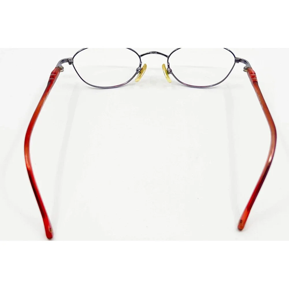 Tura Eyeglasses Womens Burgundy Metal Oval Frames 48-19-135 43755